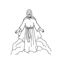 Disegno da colorare: Ascensione di Gesù (Feste e Celebrazioni) #181424 - Pagine da Colorare Stampabili Gratuite