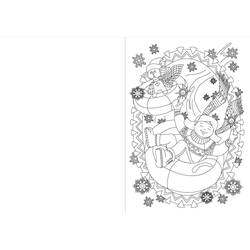 Disegno da colorare: Biglietto di Natale (Feste e Celebrazioni) #216954 - Pagine da Colorare Stampabili Gratuite