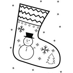 Disegni da colorare: Calza di Natale - Pagine da Colorare Stampabili Gratuite
