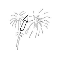 Disegno da colorare: Fuochi d'Artificio (Feste e Celebrazioni) #209209 - Pagine da Colorare Stampabili Gratuite