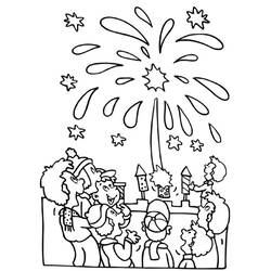 Disegno da colorare: Fuochi d'Artificio (Feste e Celebrazioni) #209211 - Pagine da Colorare Stampabili Gratuite