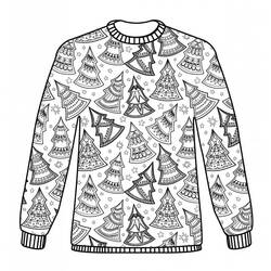 Disegno da colorare: Maglione di Natale (Feste e Celebrazioni) #191590 - Pagine da Colorare Stampabili Gratuite