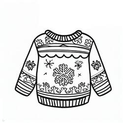 Disegno da colorare: Maglione di Natale (Feste e Celebrazioni) #191608 - Pagine da Colorare Stampabili Gratuite