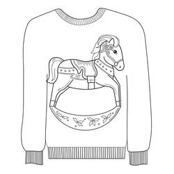 Disegno da colorare: Maglione di Natale (Feste e Celebrazioni) #191619 - Pagine da Colorare Stampabili Gratuite