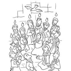 Disegni da colorare: Pentecoste - Pagine da Colorare Stampabili Gratuite