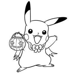 Disegni da colorare: Pokémon di Halloween - Pagine da Colorare Stampabili Gratuite