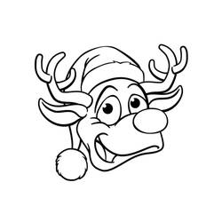 Disegno da colorare: Renna di Natale (Feste e Celebrazioni) #215762 - Pagine da Colorare Stampabili Gratuite