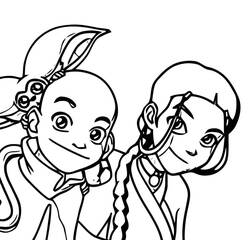 Disegni da colorare: Avatar - La Leggenda di Aang - Pagine da Colorare Stampabili Gratuite