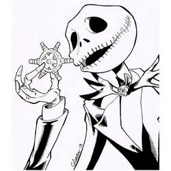 Disegno da colorare: Jack Skellington (Film di Animazione) #202289 - Pagine da Colorare Stampabili Gratuite