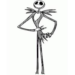 Disegno da colorare: Jack Skellington (Film di Animazione) #202299 - Pagine da Colorare Stampabili Gratuite