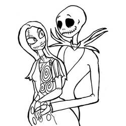Disegno da colorare: Jack Skellington (Film di Animazione) #202326 - Pagine da Colorare Stampabili Gratuite