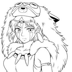 Disegni da colorare: Princess Mononoke - Pagine da Colorare Stampabili Gratuite