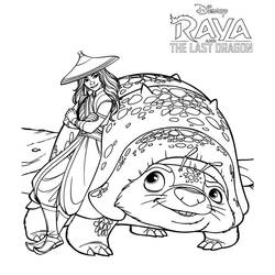 Disegno da colorare: Raya e the Last Dragon (Film di Animazione) #178946 - Pagine da Colorare Stampabili Gratuite