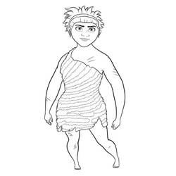 Disegno da colorare: The Croods (Film di Animazione) #205776 - Pagine da Colorare Stampabili Gratuite