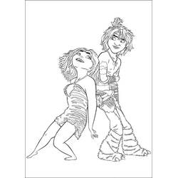 Disegno da colorare: The Croods (Film di Animazione) #205804 - Pagine da Colorare Stampabili Gratuite