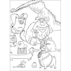 Disegno da colorare: The Secret Life of Pets (Film di Animazione) #206614 - Pagine da Colorare Stampabili Gratuite