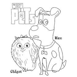 Disegni da colorare: The Secret Life of Pets - Pagine da Colorare Stampabili Gratuite