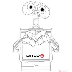 Disegno da colorare: WALL-E (Film di Animazione) #132103 - Pagine da Colorare Stampabili Gratuite