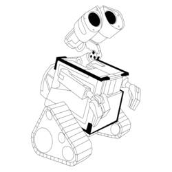 Disegno da colorare: WALL-E (Film di Animazione) #132192 - Pagine da Colorare Stampabili Gratuite
