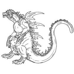 Disegno da colorare: Godzilla (Film e Serie TV) #173085 - Pagine da Colorare Stampabili Gratuite