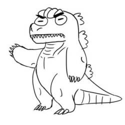 Disegno da colorare: Godzilla (Film e Serie TV) #173099 - Pagine da Colorare Stampabili Gratuite