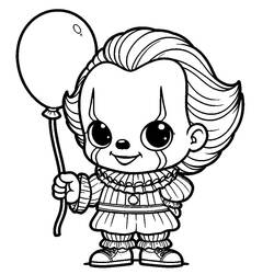 Disegni da colorare: Pennywise - Pagine da Colorare Stampabili Gratuite