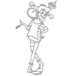 Disegno da colorare: Pippi Calzelunghe (Film e Serie TV) #208343 - Pagine da Colorare Stampabili Gratuite