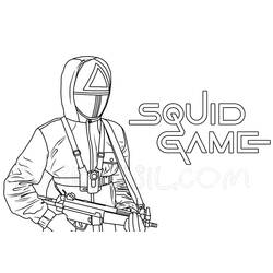 Disegno da colorare: Squid Game (Film e Serie TV) #176287 - Pagine da Colorare Stampabili Gratuite