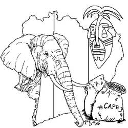 Disegno da colorare: Costa d'Avorio (Geografia e Luoghi) #191688 - Pagine da Colorare Stampabili Gratuite