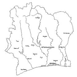 Disegno da colorare: Costa d'Avorio (Geografia e Luoghi) #191689 - Pagine da Colorare Stampabili Gratuite