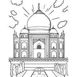 Disegno da colorare: India (Geografia e Luoghi) #183986 - Pagine da Colorare Stampabili Gratuite