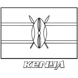 Disegno da colorare: Kenya (Geografia e Luoghi) #190687 - Pagine da Colorare Stampabili Gratuite
