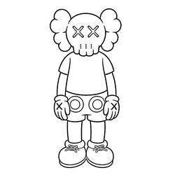 Disegno da colorare: KAWS (Giocattoli e Giochi) #219611 - Pagine da Colorare Stampabili Gratuite