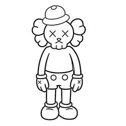 Disegno da colorare: KAWS (Giocattoli e Giochi) #219626 - Pagine da Colorare Stampabili Gratuite
