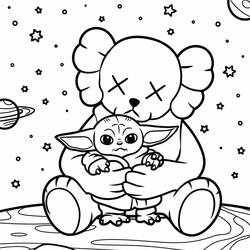 Disegno da colorare: KAWS (Giocattoli e Giochi) #219635 - Pagine da Colorare Stampabili Gratuite