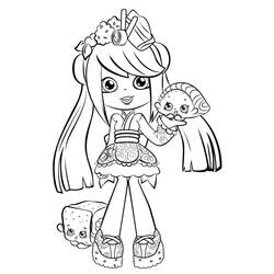 Disegno da colorare: Shoppies Dolls (Giocattoli e Giochi) #199248 - Pagine da Colorare Stampabili Gratuite