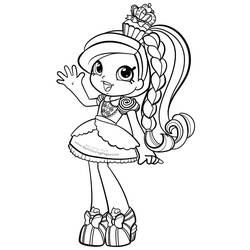 Disegno da colorare: Shoppies Dolls (Giocattoli e Giochi) #199253 - Pagine da Colorare Stampabili Gratuite