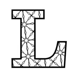 Disegni da colorare: Lettera L - Pagine da Colorare Stampabili Gratuite