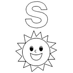 Disegni da colorare: Lettera S - Pagine da Colorare Stampabili Gratuite