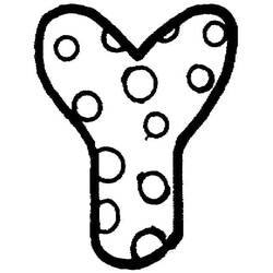 Disegno da colorare: Lettera Y (Lettere e Alfabeto) #194860 - Pagine da Colorare Stampabili Gratuite