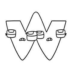 Disegni da colorare: Storia dell'Alfabeto - Pagine da Colorare Stampabili Gratuite