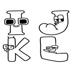 Disegno da colorare: Storia dell'Alfabeto (Lettere e Alfabeto) #219742 - Pagine da Colorare Stampabili Gratuite