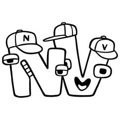 Disegno da colorare: Storia dell'Alfabeto (Lettere e Alfabeto) #219749 - Pagine da Colorare Stampabili Gratuite