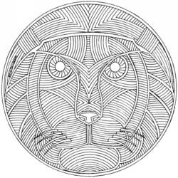 Disegno da colorare: Mandala di Animali (Mandala) #22691 - Pagine da Colorare Stampabili Gratuite