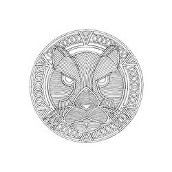 Disegno da colorare: Mandala di Animali (Mandala) #22765 - Pagine da Colorare Stampabili Gratuite