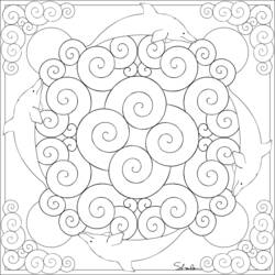 Disegno da colorare: Mandala di Animali (Mandala) #22851 - Pagine da Colorare Stampabili Gratuite