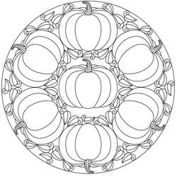 Disegno da colorare: Mandala di Halloween (Mandala) #202517 - Pagine da Colorare Stampabili Gratuite