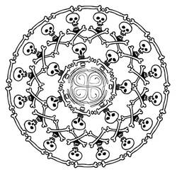 Disegno da colorare: Mandala di Halloween (Mandala) #202542 - Pagine da Colorare Stampabili Gratuite