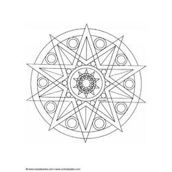Disegno da colorare: Mandala di Stelle (Mandala) #117949 - Pagine da Colorare Stampabili Gratuite