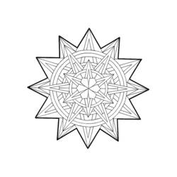 Disegno da colorare: Mandala di Stelle (Mandala) #117950 - Pagine da Colorare Stampabili Gratuite